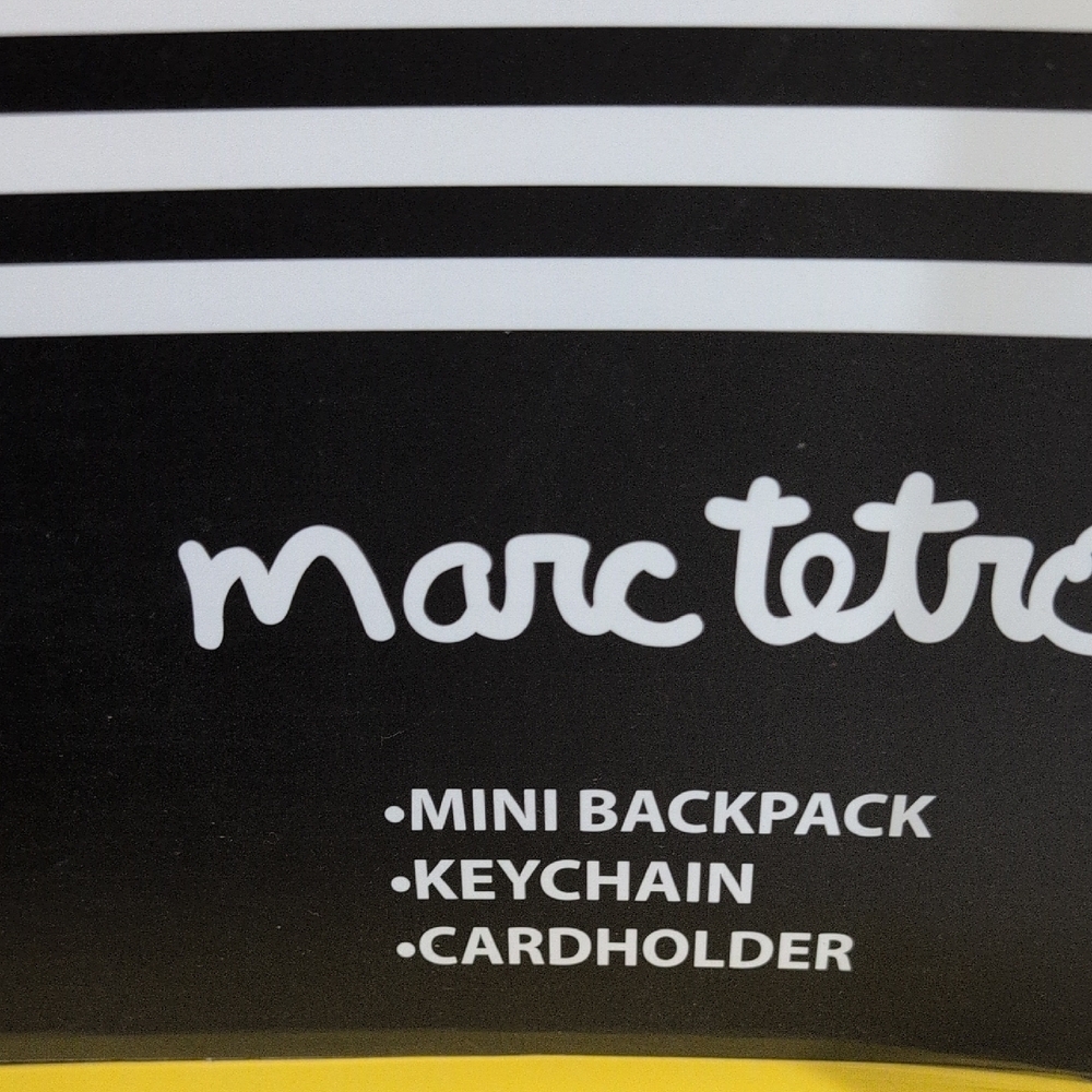 Marc Tetro 3 Piece Gift Set Mini Backpack , Keychain , Cardholder New In Box - Picture 2 of 6